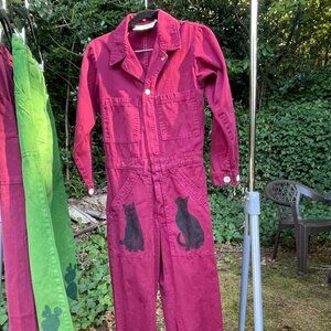 Big Bud Jumpsuit, Burgundy Women's XXS Cats
